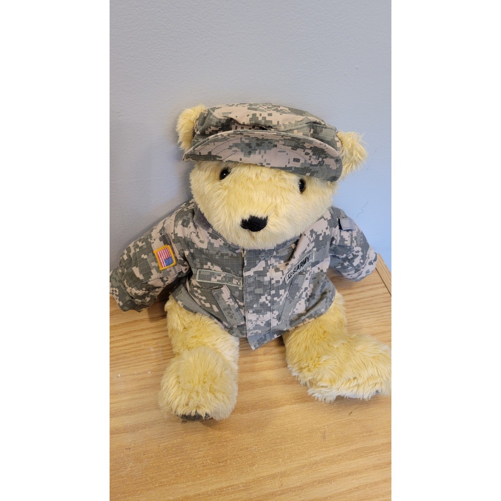 Bear Forces of America IRA Green US Army Military Teddy Bear 18" UCP Camo Plush